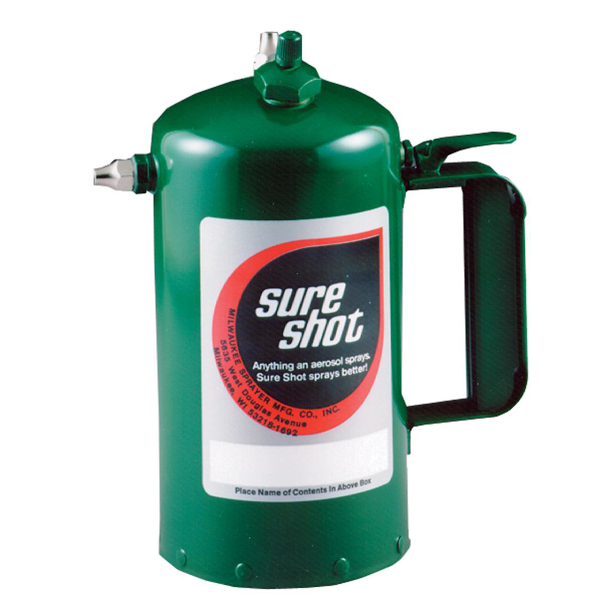SureShot - Milwaukee Sprayer 1 Qt. Capacity, Metal Construction, Brass Nozzle, Green, Model# SUR1000